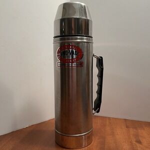 Uno-Vac Stainless Steel Vacuum Insulated 1 Quart Bottle Thermos- Made In USA